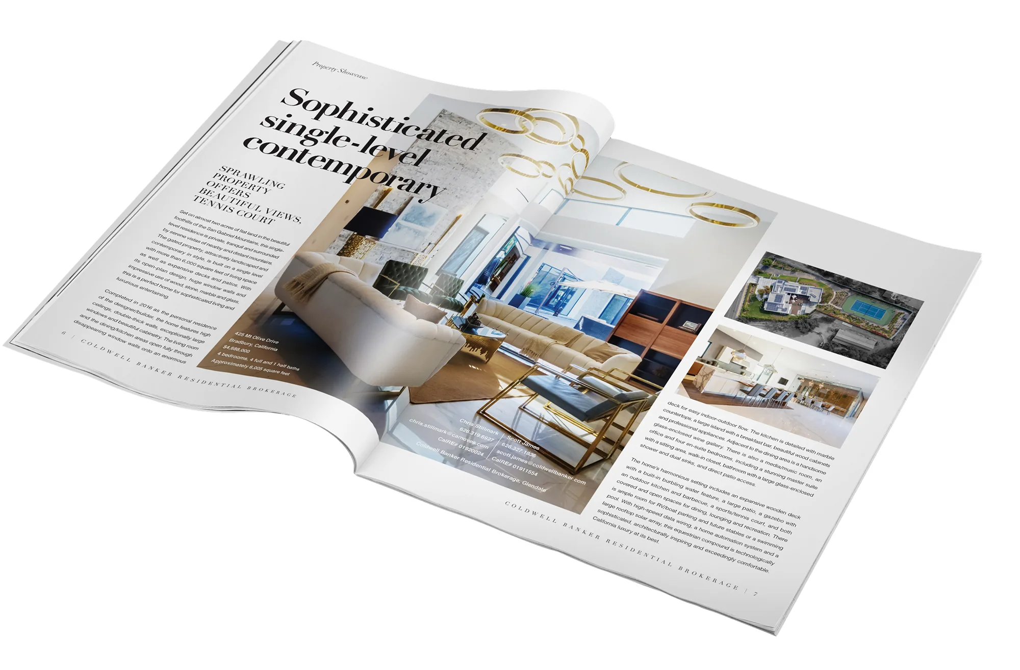 The View magazine · property showcase spread